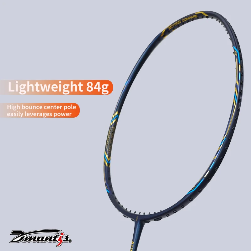 Dmantis Carbon Fiber Badminton Racket Superior Quality with PU Grip for Sport Brand OEM Available Online