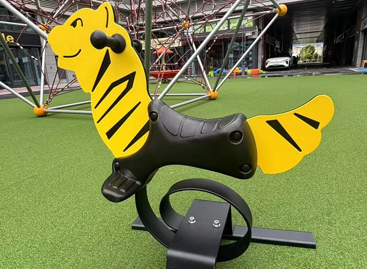 Wholesale Animal Modeling Cute Children Spring Rider Playground Indoor / Outdoor Children Rocking Horse
