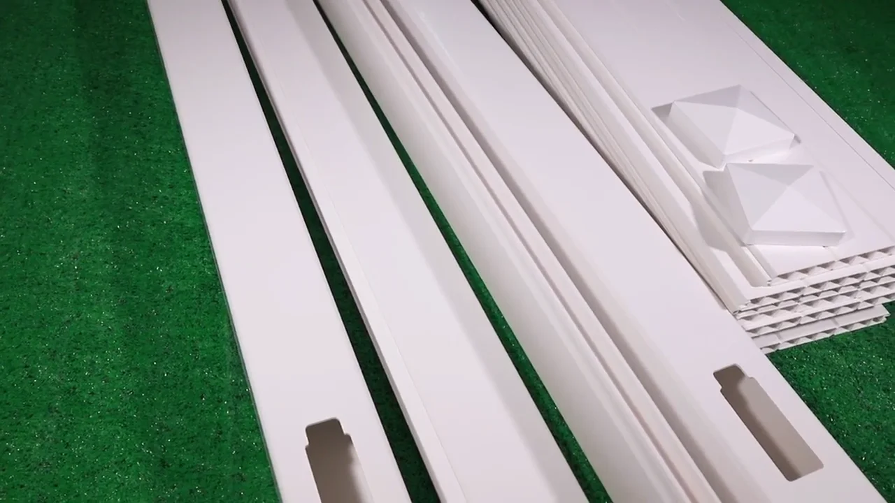 High Quality Pvc Plastic Garden Fences Panel Outdoor Laser Cut Fencing