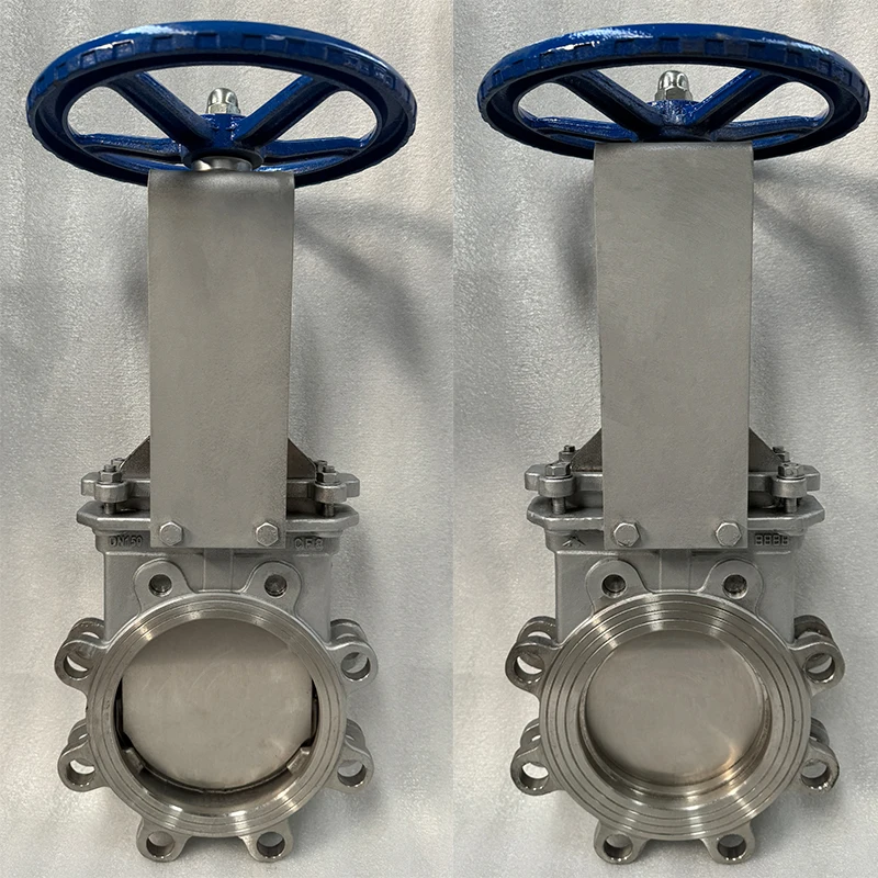 Cast steel lug type knife gate valve One-way seal