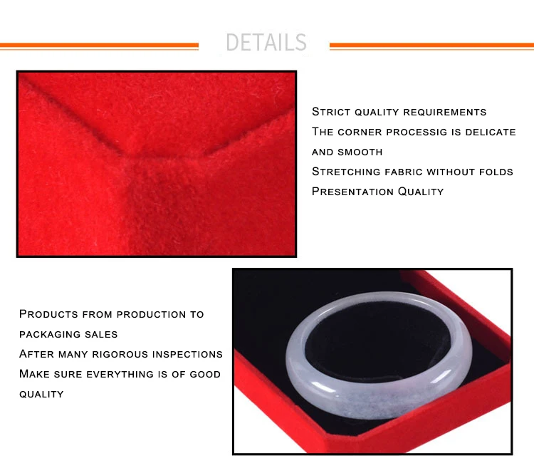 Custom Romantic Sweet Luxury Small Velvet Engagement Ring Box Ring