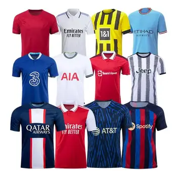 Quick Dry Short Sleeve Soccer Kit T Shirt Jersey Thai Team Custom ...