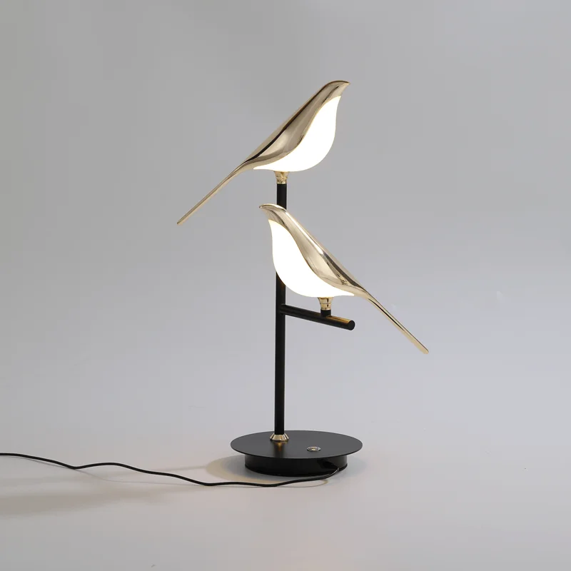 Modern  LED Metal Table Lamp with Touch Control Bird Shade Custom Packing Warm White Lighting Decor  for Indoor Use for Room
