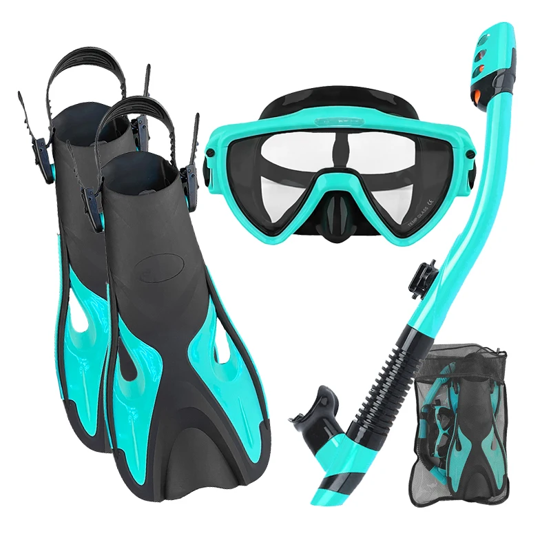 Aloma 2024 snorkeling set diving goggles kit snorkeling equipment swim fins diving gear set with bag for adults