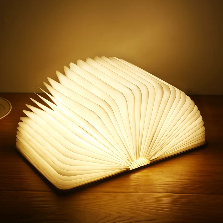 Book Light Novelty Folding Book Lamp 5 Colors Folding Night Light Portable Desk Light