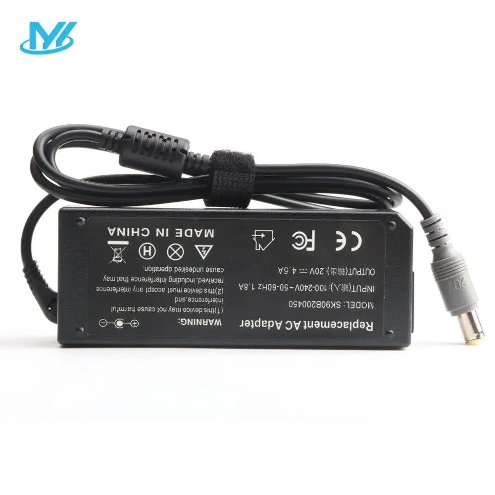 Caricabatterie Notebook 20V 4.5A 90W Con Cavo Per IBM ThinkPad SL300 SL400 T60 T61 T400 X61 E Altri - 3