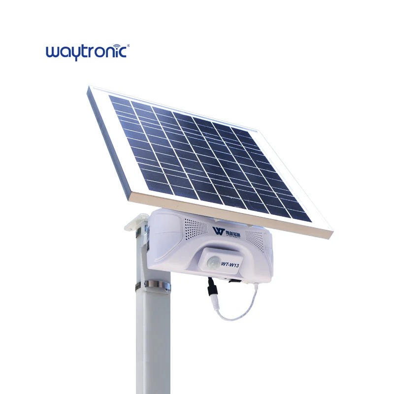 Waterproof IPX5 Smart Pir Infrared Motion Sensor Security Alarm Outdoor Solar Driveway Alarm System