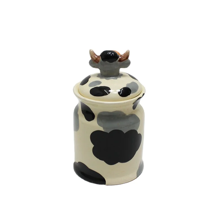 Cute Cows Ceramic Tea,coffee and Sugar Storage Jars.cows Canisters,cows  Storage Jars,cows Canisters 