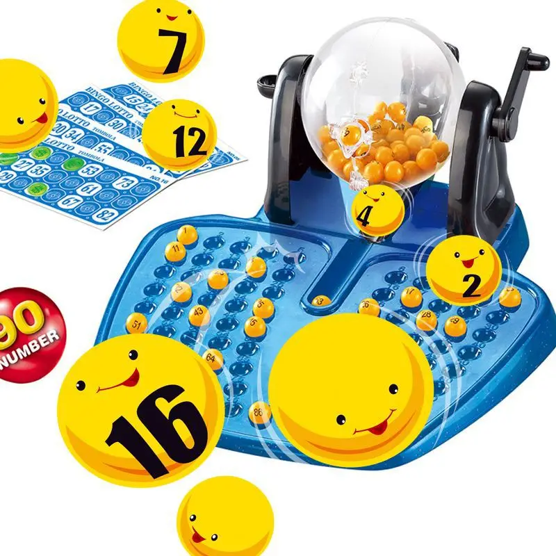 Classic Family Large Bingo Lotto Rotary Cage Revolving Machine Party Game