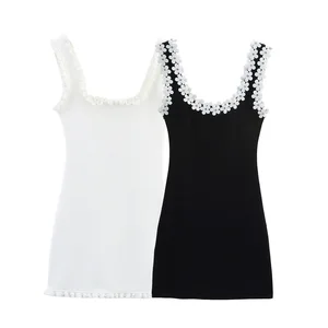 New Women's Clothing Women Casual Dresses Temperament Waist Pearl Backless Ladies Mini Dress