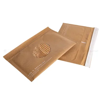 Compostable Honeycomb Padded Kraft Paper Express Envelope Biodegradable ...