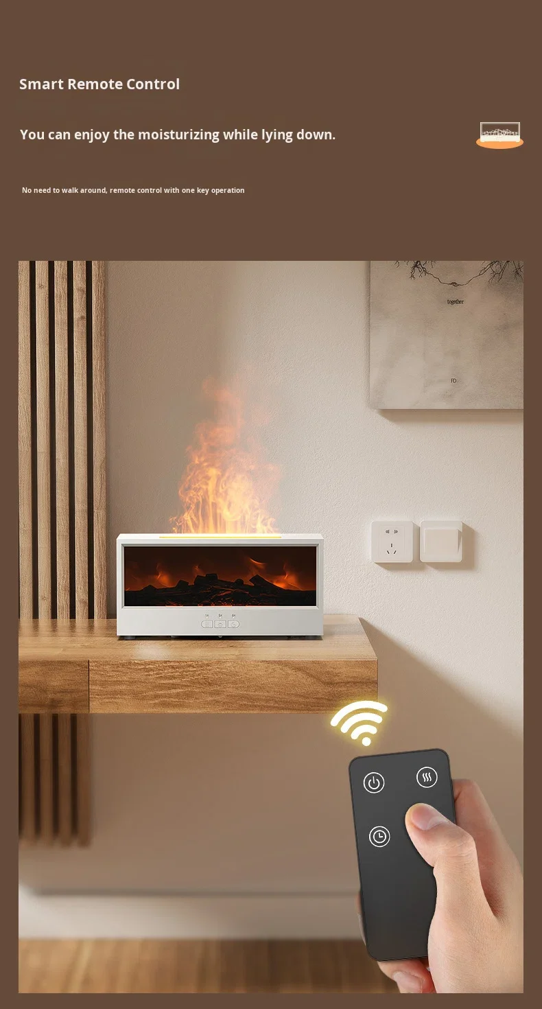 3D simulated fireplace aroma diffuser