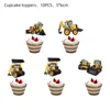 Colorful-24pcs cupcake topper