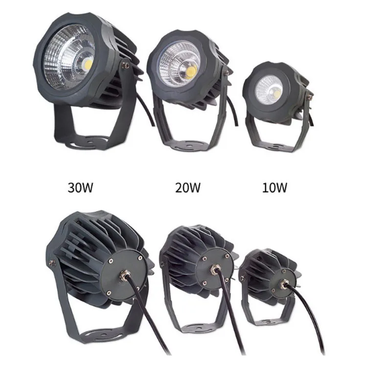 Наружный IP65 Новый продукт алюминиевый корпус 10 Вт 20 30 садовые наружные прожекторы cob светодиодный прожектор