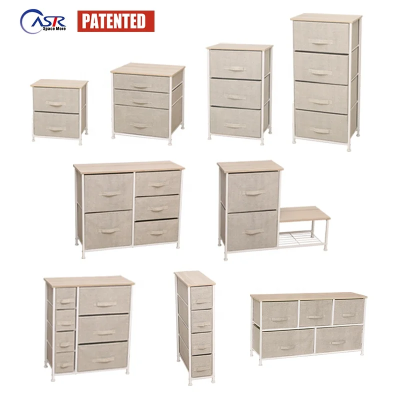 white christmas dresses LUKYTOWER 6 Drawer Dresser, Fabric Storage Chest Cube Organizer,Drawer  Clothes Organizer main image 0