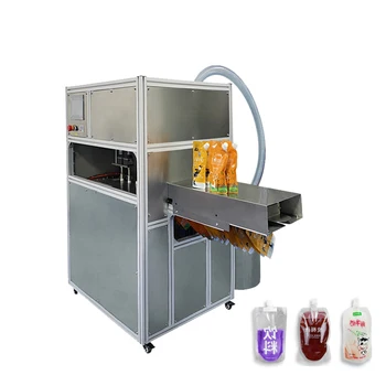 Automatic stand up liquid filling sealing machine spout juice detergent ketchup doypack stand up pouch filling machines