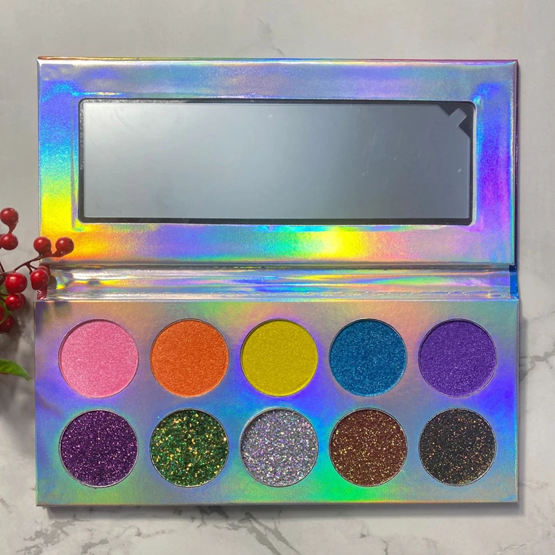 Палитра теней для век с высоким пигментом, 10 цветов