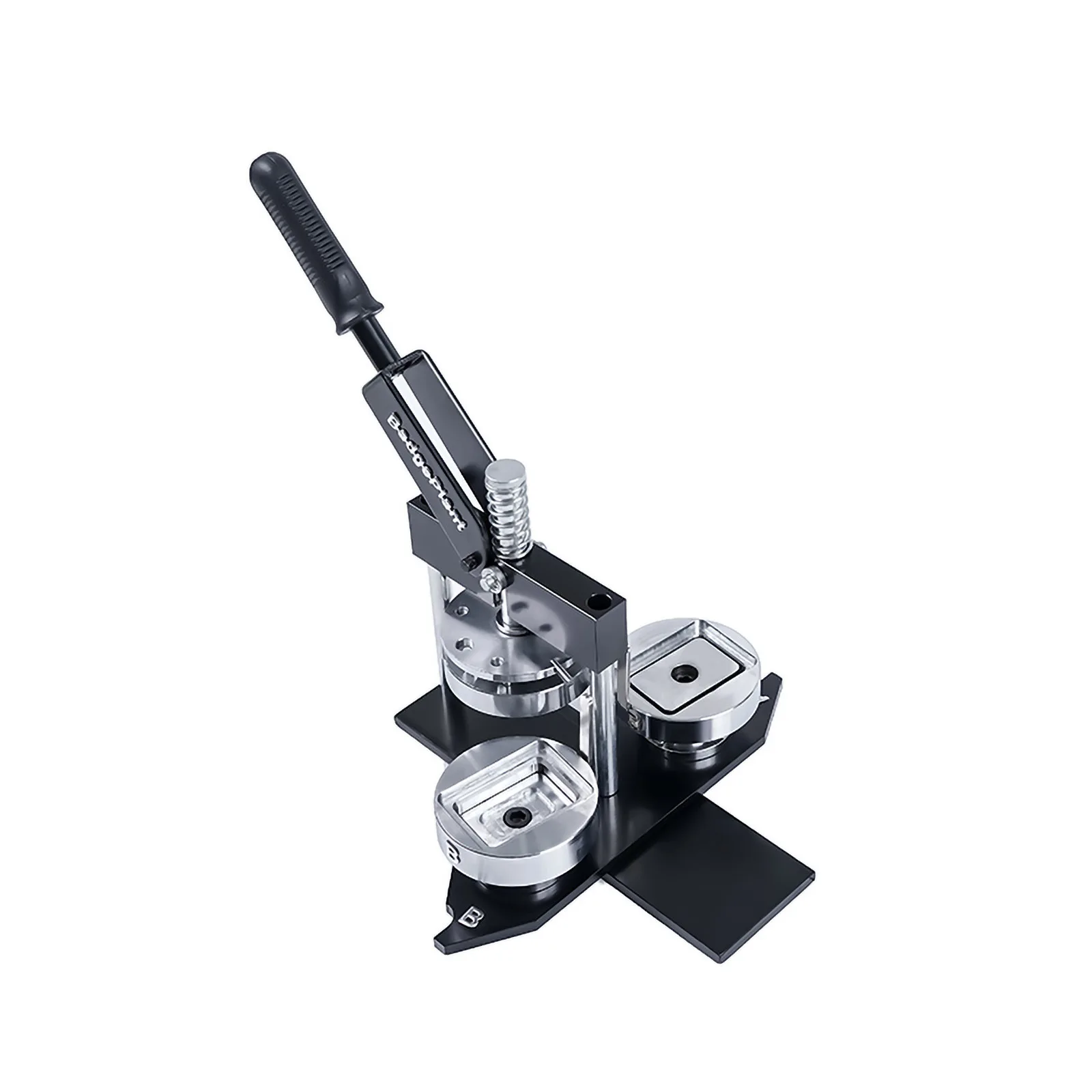 New Style Low Cost Compatible with Other Shapes Molds Metal Coins Making Machine Inserting Round Button Button Badge Machine