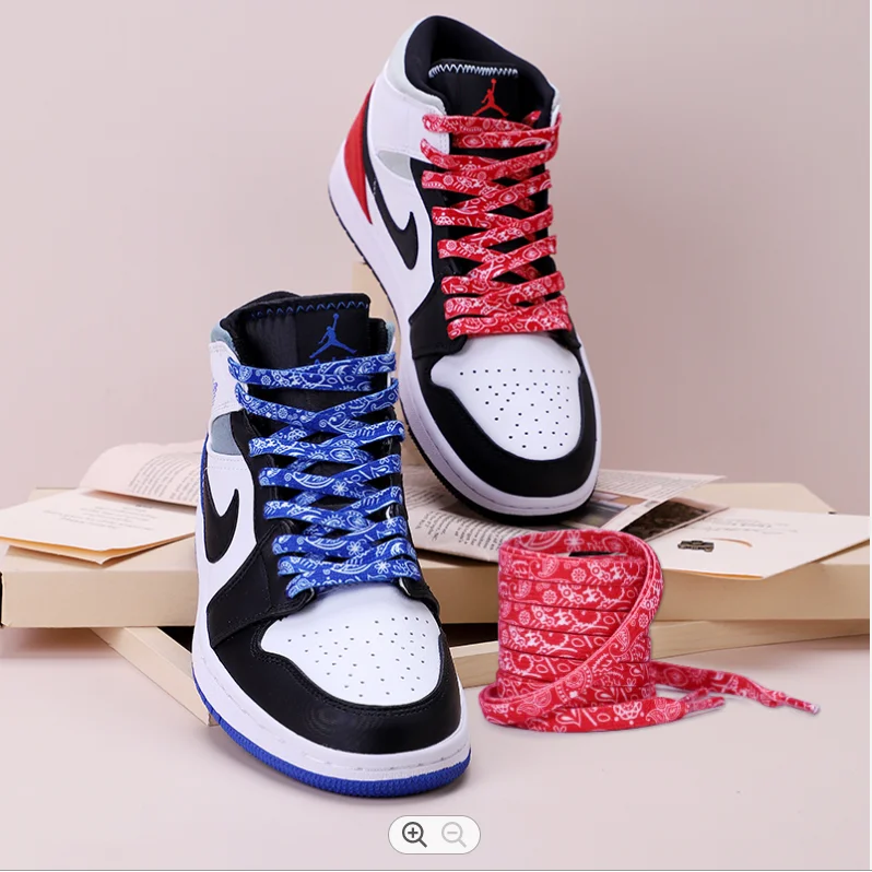 
 Оптовая продажа, высококачественные дешевые шнурки для кроссовок с цветами кешью, яркие бледные шнурки  