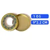 Oro, 10g (D9*H2cm), Fondo plano, 300 unidades/caja