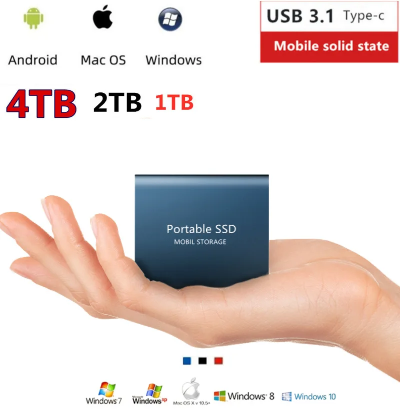 Mobile Ssd Hard Disk 1tb 2tb 4tb 6tb 8tb 10tb 12tb 14tb 16tb External Portable Hardisk Solid 0535