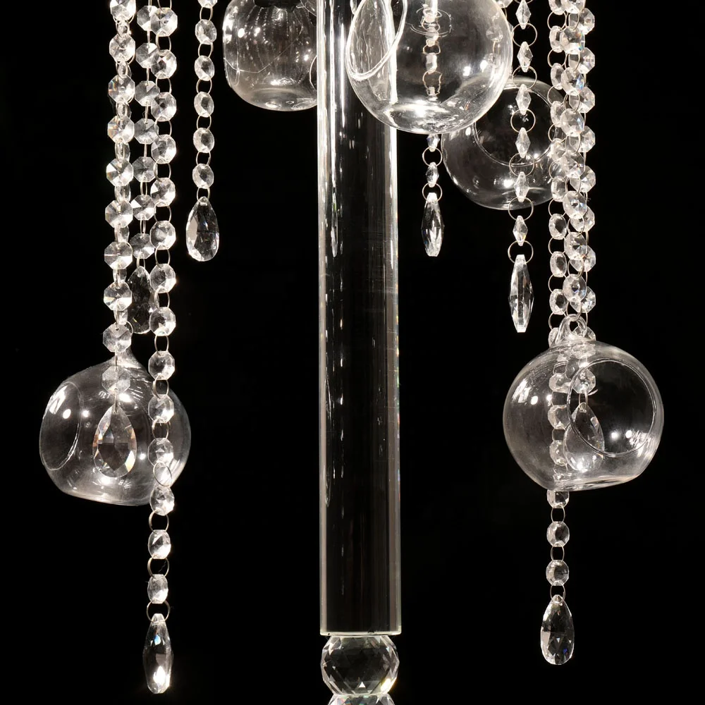 Высококачественное свадебное украшение для дома/Вечеринки/свадьбы, кристальная подставка для цветов