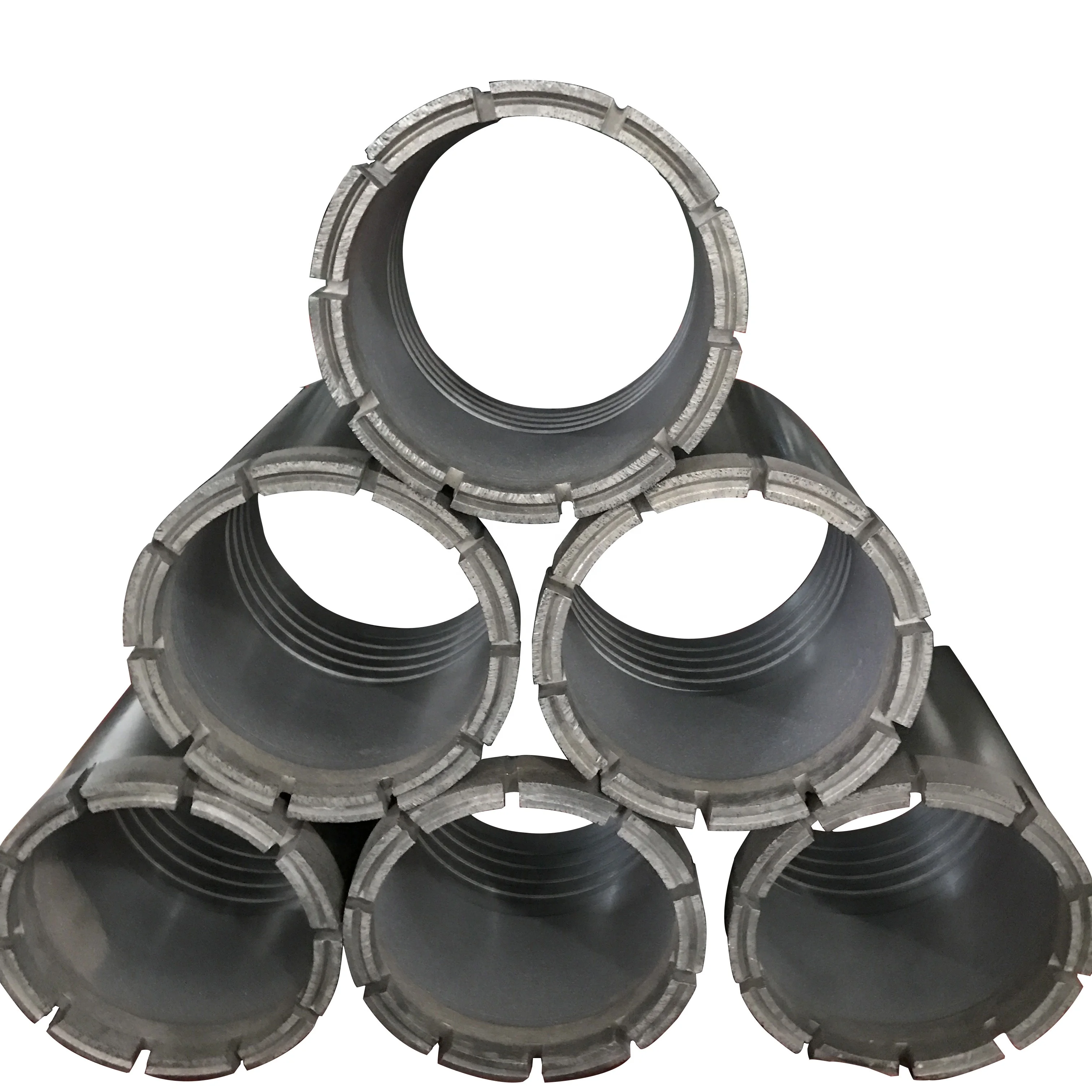 クラウン ダイヤモンドビット HQ ボアドパイル ダブルウォールケーシング ケーシングシュー コアドリリング