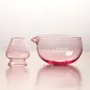 Ciotola rosa e supporto