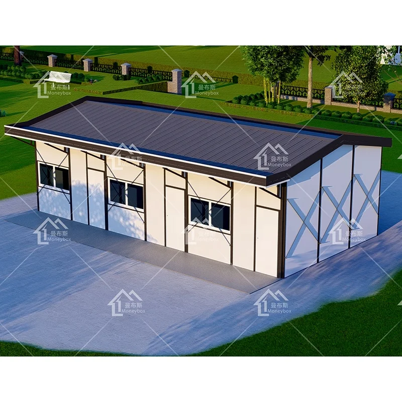 Pre-Fabricated Green House Plans Multiple Times Used 3 Bedroom Compound Wall Design for Camp Use for Carport