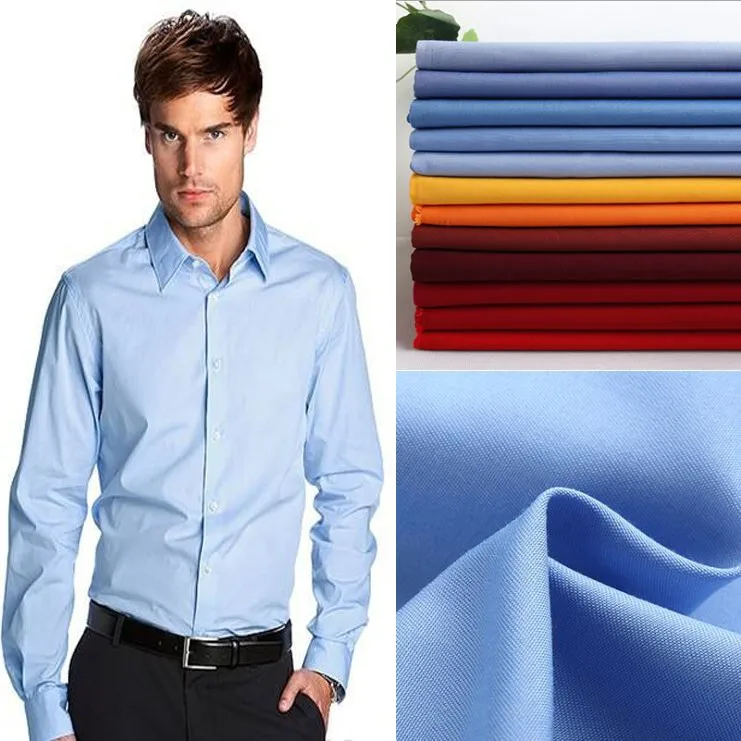 Combed Preshrunk Cotton Shirt Fabric Mercerized Cotton Shirt Fabric