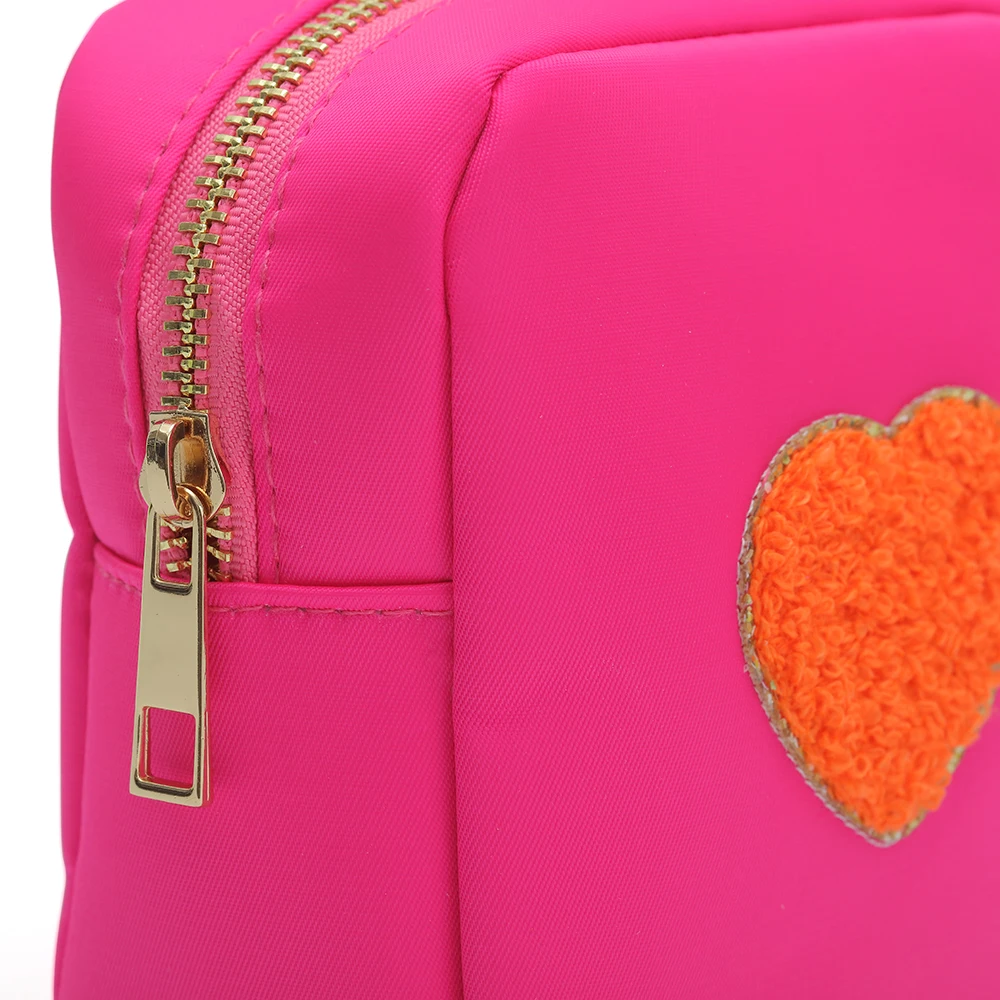 Victoria's Secret Pink Love Vs Heart Bling Makeup Cosmetic Bag