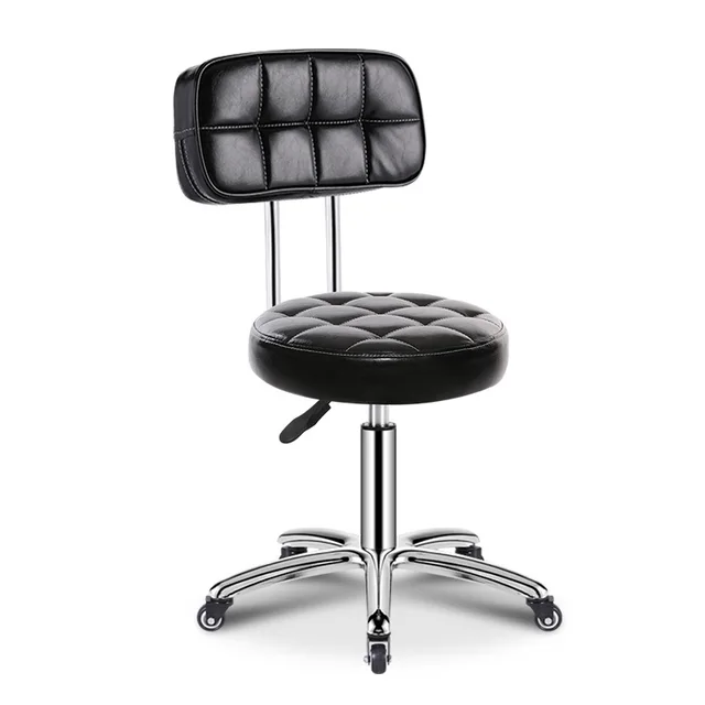 Colorful Beauty Salon Equipment Hairdressing Funiture Adjustable Hydraulic Barber Rolling Stool Saloon Chair For Hair Cut