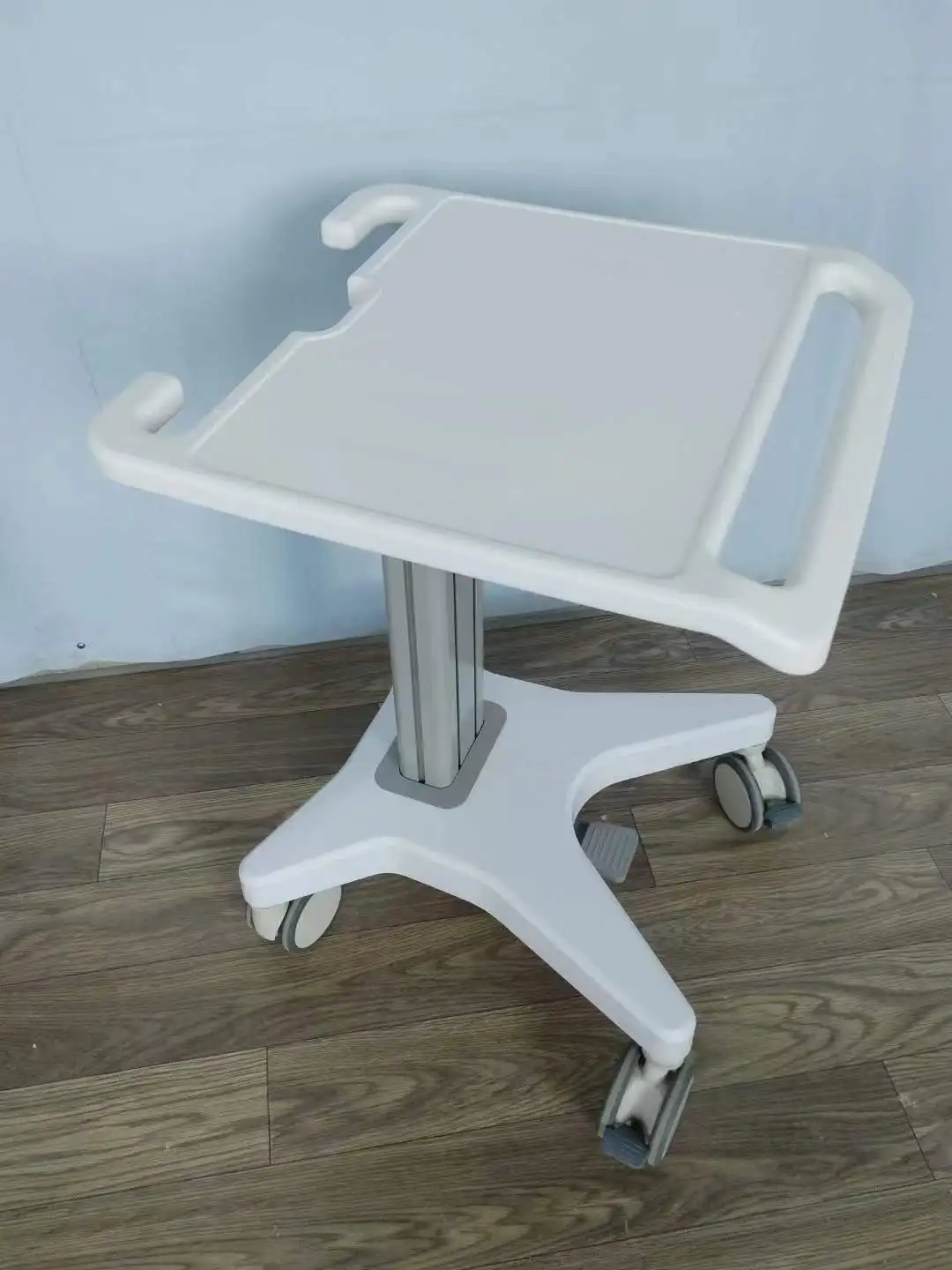 Aluminum Alloy Rolling Desktop Mobile Cart Medical Trolley Computer Trolley