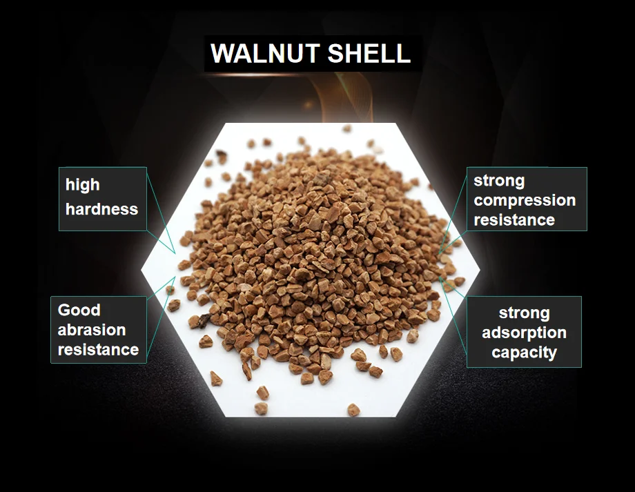 Walnut shell tumbling cleaning media Ground Walnut Hull Powder walnut shell abrasive 24# -3-