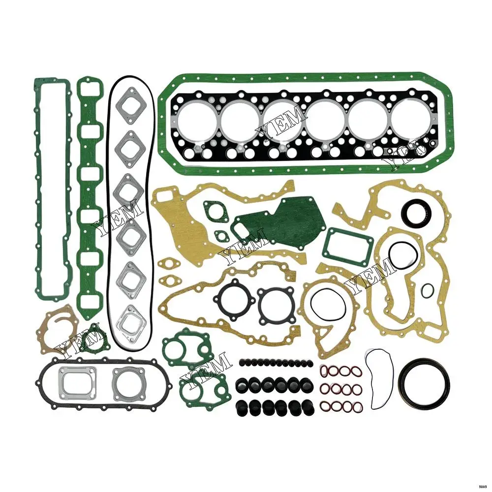 Overhaul Gasket Kit With Head Gasket Fit for Nissan FE6 Harvester Spare Parts