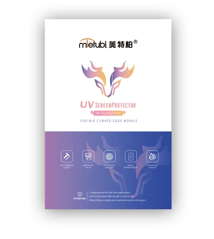The Mietubl curved screen mobile phone fitting and anti-scratch UV  PET film