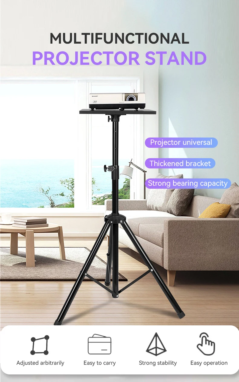 High Quality Adjustable Height Floor Metal Tripod Projection Stand for ...