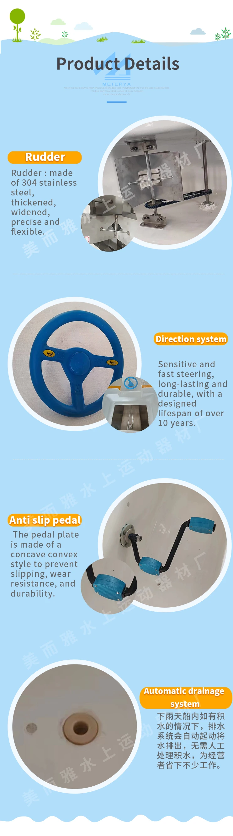 Unicorn-Themed Electric Pedal Boat with Sunshade Multiplayer Waterplay Crafts Equipment for Amusement & Entertainment