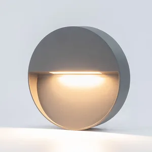 Aluminum Square LED Wall Light for Outdoor Use Surface Mounted Step Light for Garden Courtyard Terrace Villa Footlight Housing