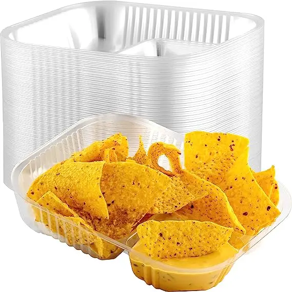 12oz Plastic Nacho Disposable Tray For Cheese Dip Concession Stand