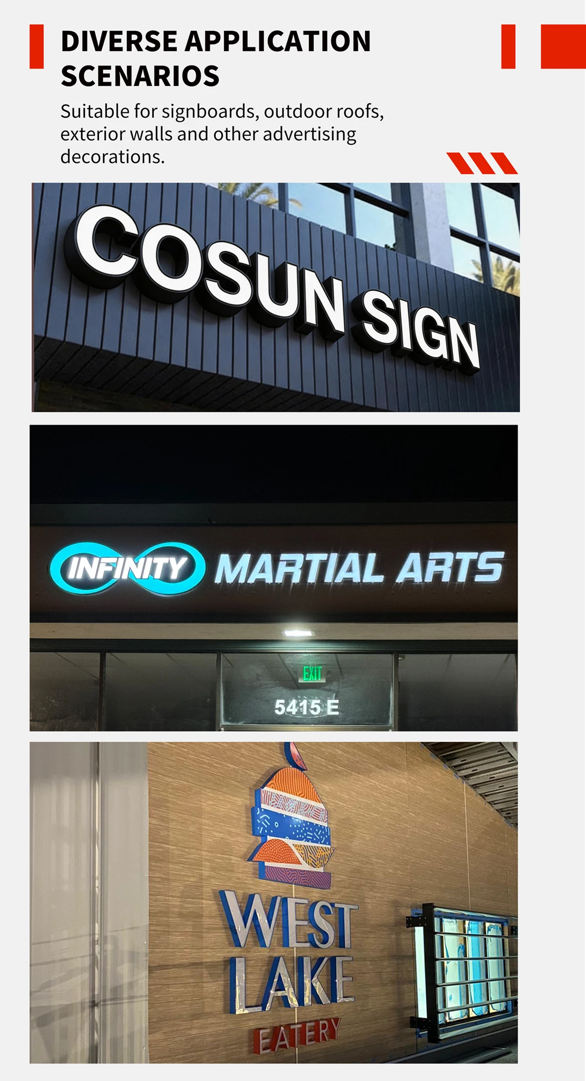 Project Store Light Signage Design Custom Illuminated LED Signs - Durable and Eye-catching