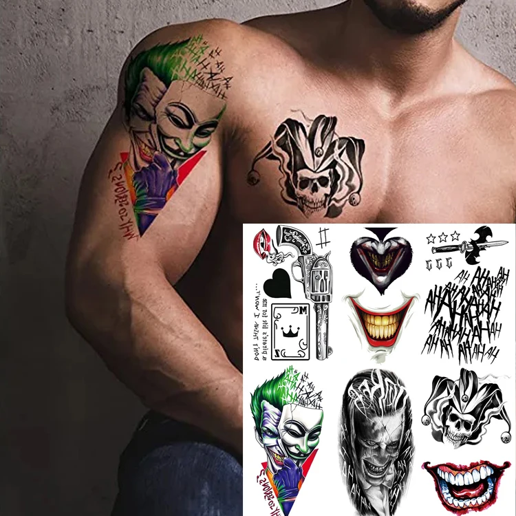 Buy 9 Halloween Makeup Funny Makeup Dance Tattoo Stickers for the Online in  India  Etsy
