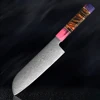 Santoku in acciaio di Damasco 7-A-R5d