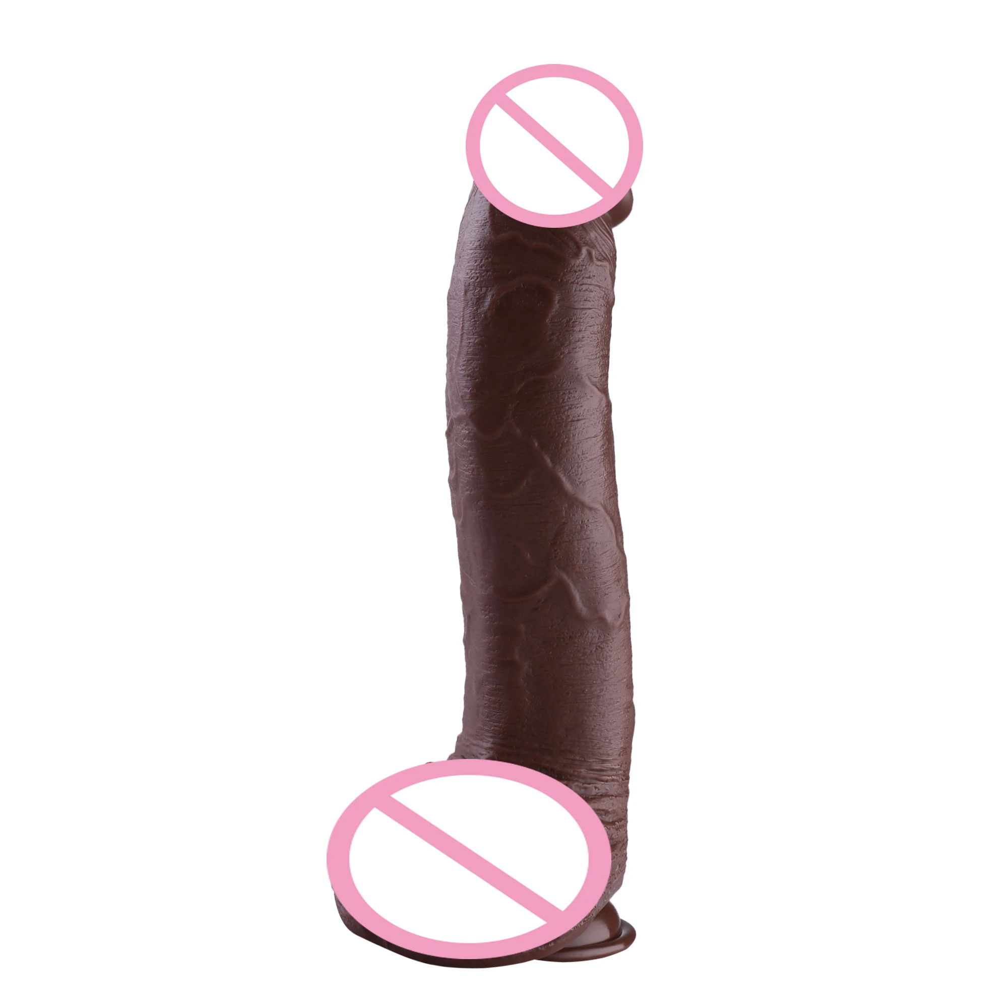 Hismith 9.3" Realistic Silicone Dildo, 8.4" Insert-able Length Dong With KlicLok System For General User, Banzol L- High-end Series - View #3