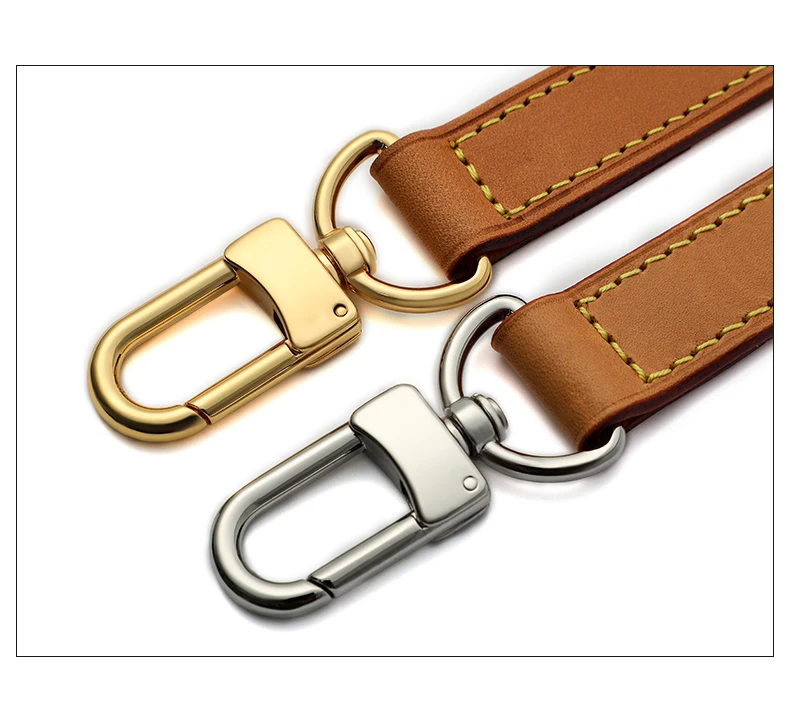 Genuine Cowhide Leather Replacealbe Bag Handles Handbag Straps