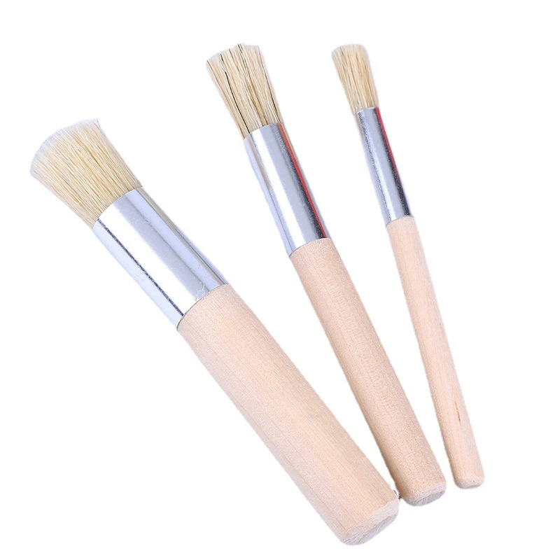 Щетина круглая деревянная ручка кисть для акварели деревянный трафарет рисования