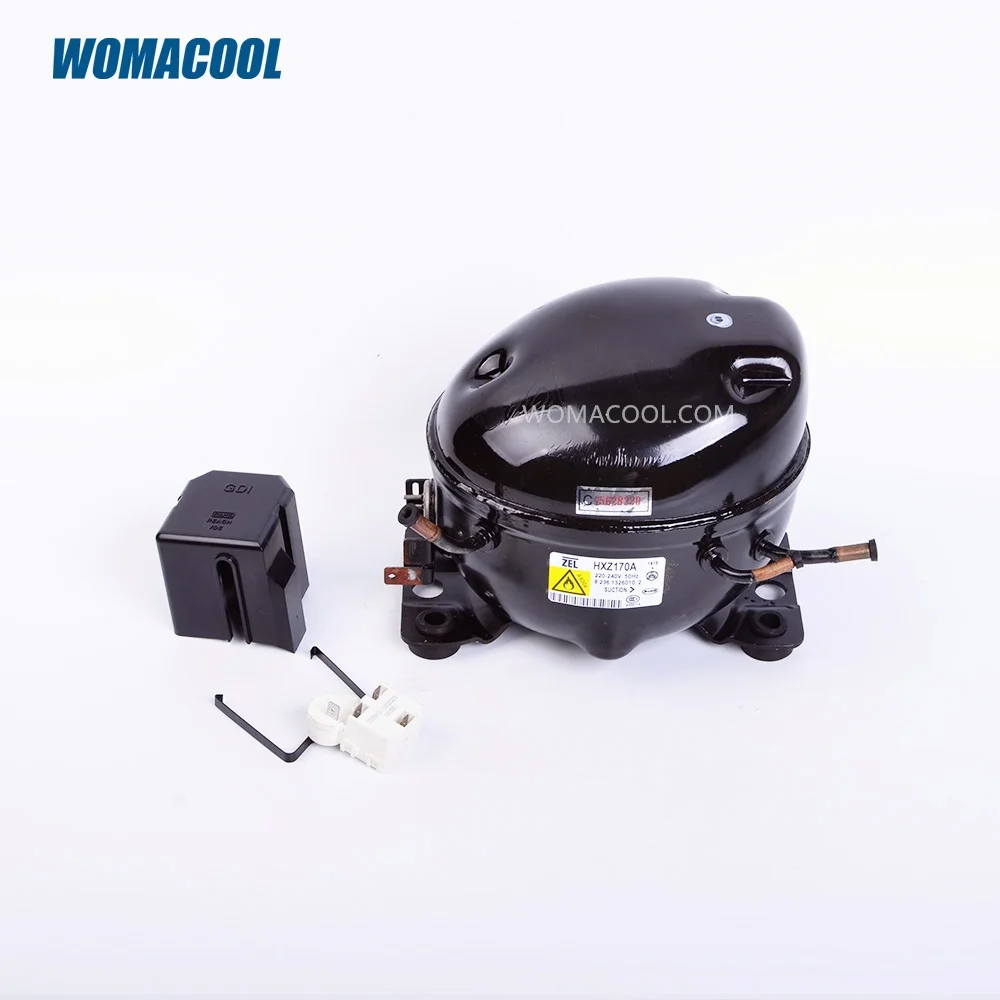 コンプレッサー(冷凍機) ZEL Zanussi HXZ170A 冷凍用圧縮機 1/4hp R600a 172W対応