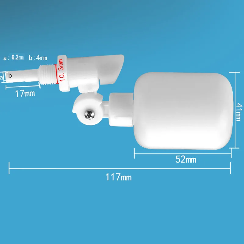 1/4 пластиковый шаровой гидравлический резервуар для воды с поплавковым клапаном для дозатора воды