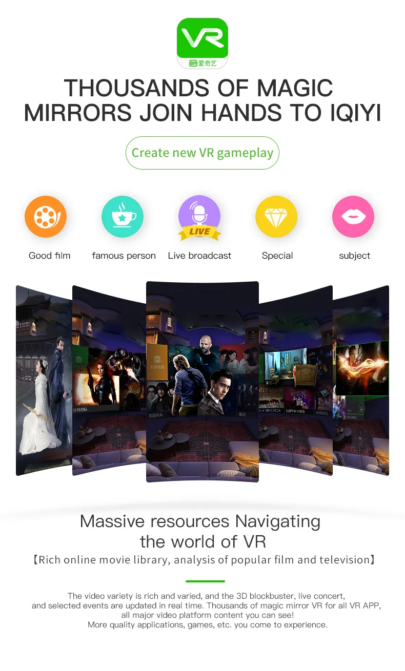 Shinecon VR-casco de realidad Virtual para teléfono inteligente, gafas 3D para Smartphone, auriculares, binoculares para videojuegos con lente
