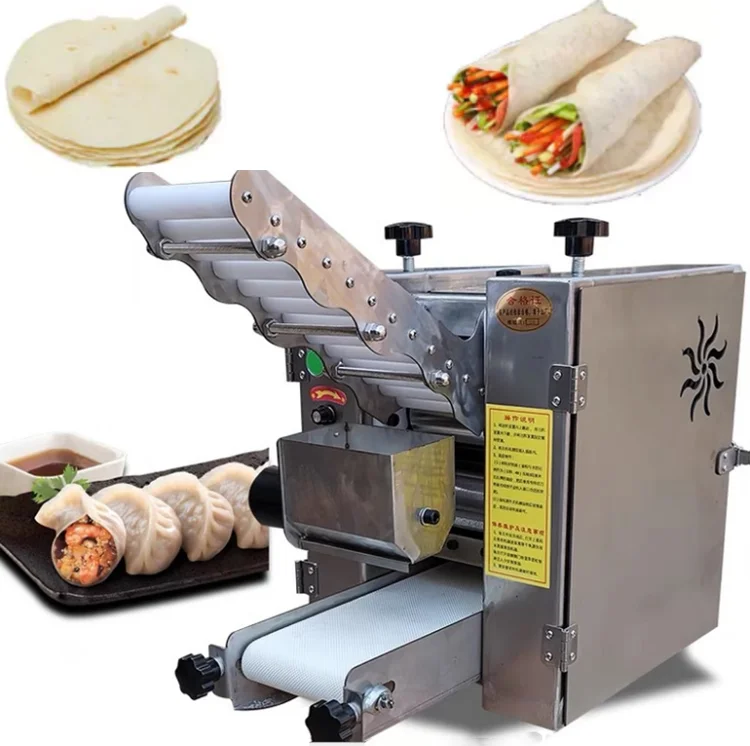 110v/220v Stainless Steel Automatic Wonton Dumpling Skin Machine/roti Chapati Wrapper Maker